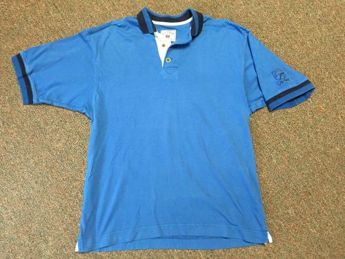 Dodge viper medium blue polo embroidered logo shirt