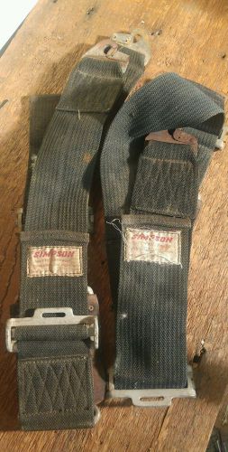 Simpson racing belts lot of 2 latch and link lap belts.race car safety belts