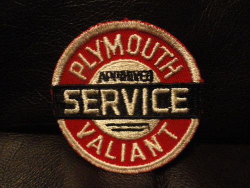 Plymouth valiant service patch - vintage - new - original - auto