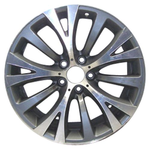 Oem reman 19x9.5 alloy wheel rear med charcoal painted with machined face-71370