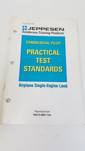Commerical Pilot FAA Practical Test Standards by Jeppesen Singe Engine Land, US $4.49, image 1