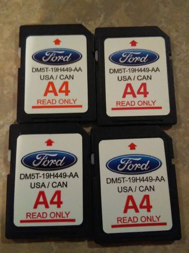 Lot of 4 ford a4 sd navigation map cards dm5t-19h449-aa