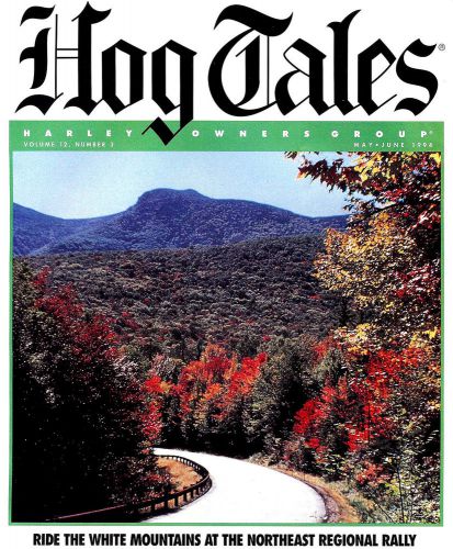1994 may/jun harley hog tales magazine -white mountains-smokey mountains-germany