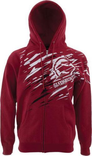 Slednecks eternity zip up hoodie red medium md