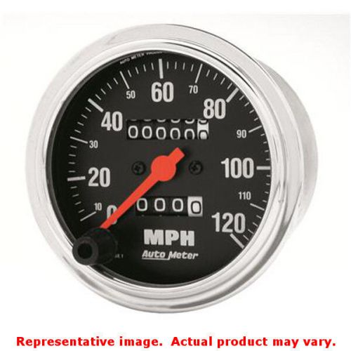 Auto meter 2492 auto meter traditional chrome gauges 3-3/8in range: 120 mph fit