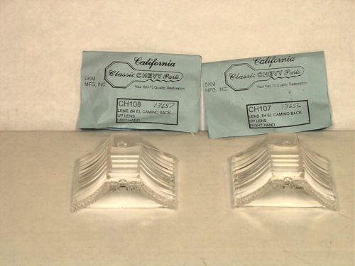 1964 El Camino Back Up Lamp Lens Left. & Right "Guide" Show Quality, US $44.49, image 2