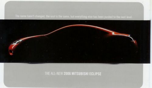 2006 mitsubishi eclipse introductory brochure unopened