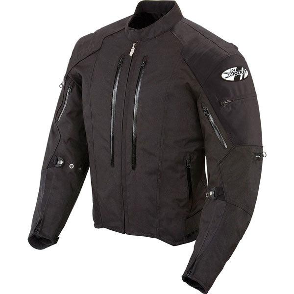Black l joe rocket atomic 4.0 textile jacket