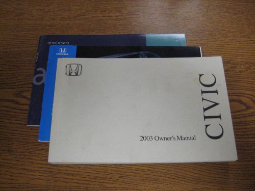 2003 honda civic genuine oem owners manual