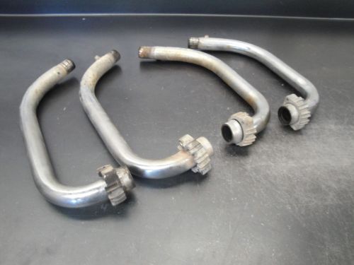 80 1980 yamaha xj650 xj 650 maxim motorcycle body exhaust pipes head header pipe