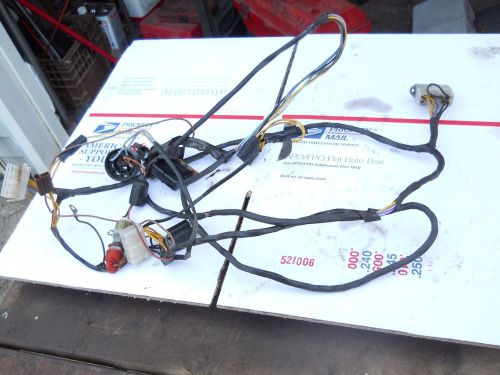 Skidoo 1980 5500 snowmobile parts: wiring harness w lanyard and volt reg