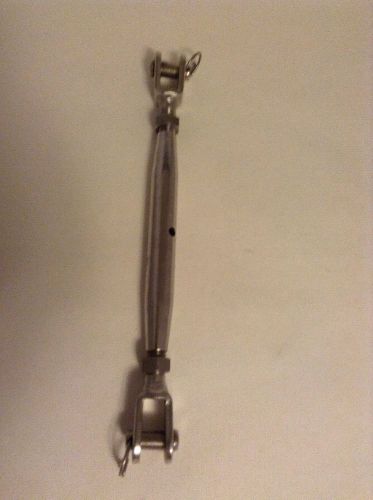 1 pc new 316 grade stainless steel closed body 9/16&#034; jaw-jaw turnbuckle