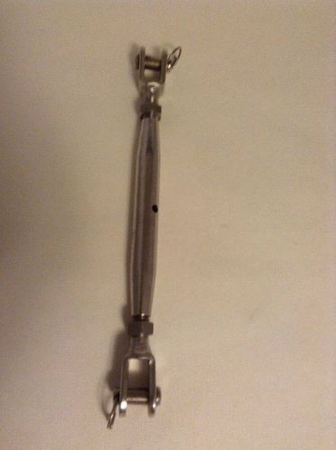 1 pc new 316 grade stainless steel closed body 9/16" jaw-jaw turnbuckle