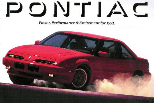 1991 pontiac brochure -firebird formula-trans am gta-grand prix-grand am-sunbird