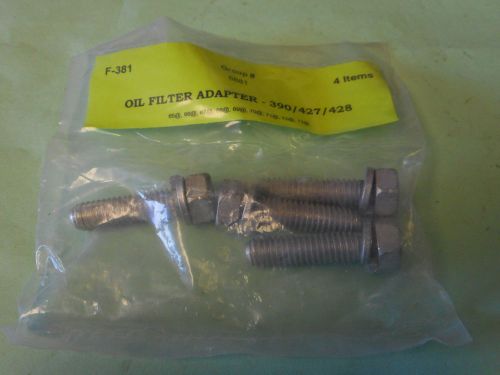 1967 1970 ford mustang shelby fairlane 390 428cj oil filter adapter bolt kit new