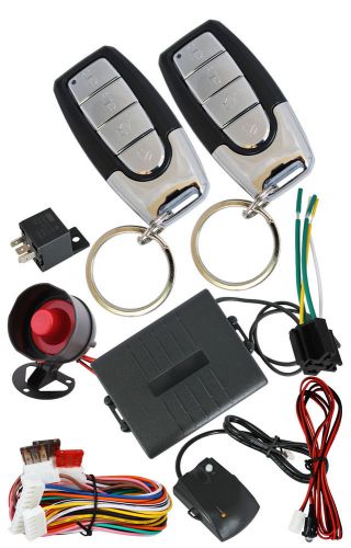 12v 2 remote controls universal car alarm security system shocking sensor /2245