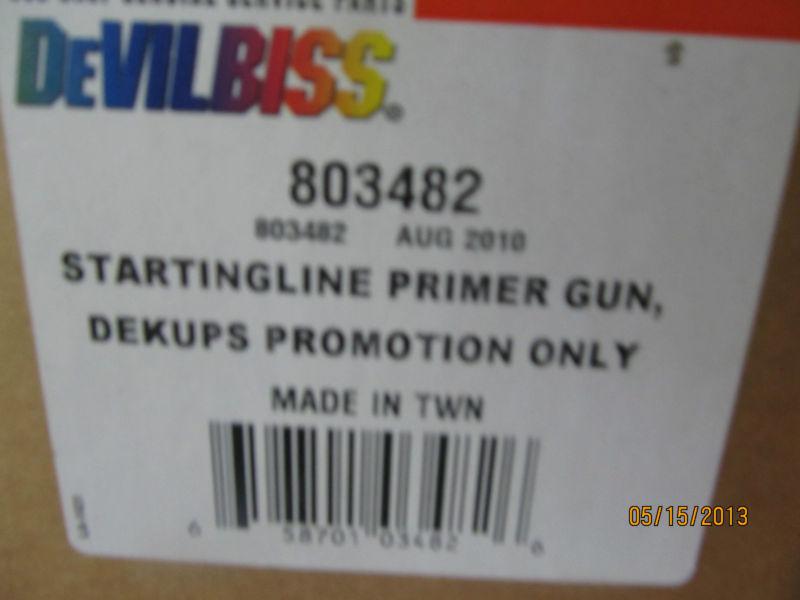 Devilbiss startingline primer gun w/ dekups set