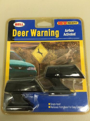 Pkg of 2 bell airflow activated deer warning for car  removable - safety feature