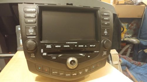 03-05 honda accord radio cd player gps climate control oem # 39051-sda-l410-m1