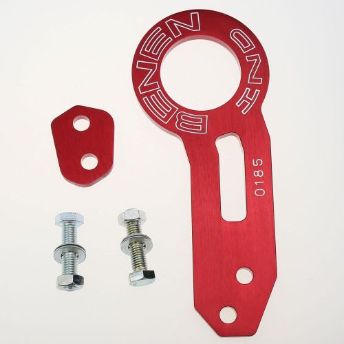 Newest rear tow hook billet cnc aluminum towing kit jdm racing anodized red