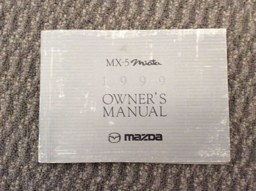 1999 mazda miata owners manual mx-5