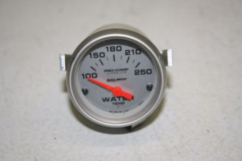 Auto meter 5437 pro comp ultra lite 2-5/8&#034; silver water temp 100-250 gauge