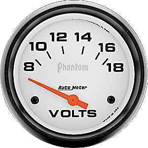Auto meter 5891 phantom voltmeter 2-5/8&#034; electrical