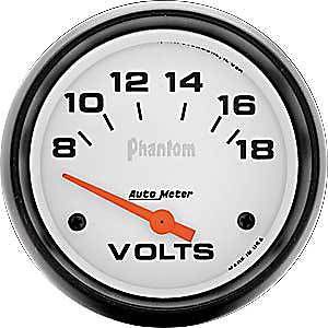 Auto meter 5891 phantom voltmeter 2-5/8" electrical