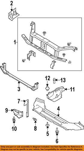 Ford oem 8s4z8a284a radiator support