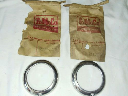 Nos  ford- 21t-13210 parking lamp trim &#039;47-&#039;48 pass., &#039;42-&#039;47 comm. trucks 42-48