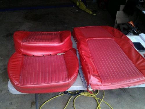 1963 corvette seat covers with foam, red used
