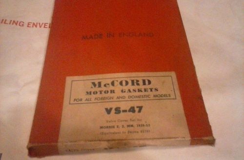 Valve cover gasket set for 1939-1953 morris e; z; mm  mccord # vs-47