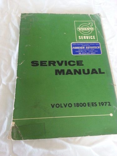 Volvo 1800e/es 1972 service manual