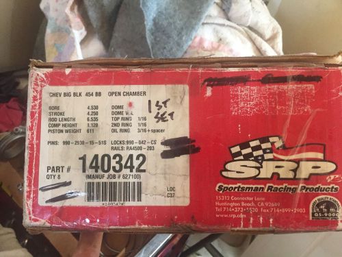 Bbc 4.530 bore srp  dome high compression pistons