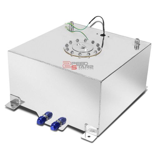 15.5 gallon/58.7l racing aluminum gas fuel cell tank+level sender 20"x18"x10"