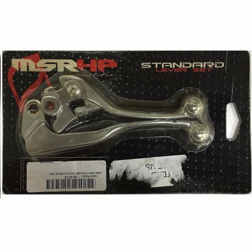 Msr clutch &amp; brake lever set black suzuki rm85l 05-14 / rm125/250 04-08