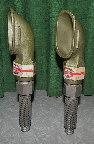 Pair vintage mattson exhaust air scoops after-burner hot rat rod flathead rare