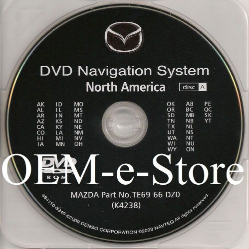 2008 2009 2010 mazda 5 mazda5 navigation dvd map west coast u.s +canada