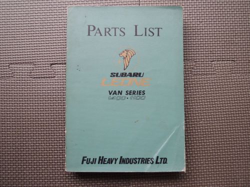 Jdm subaru leone van 1100 1400 a61 a62 original genuine parts list catalog