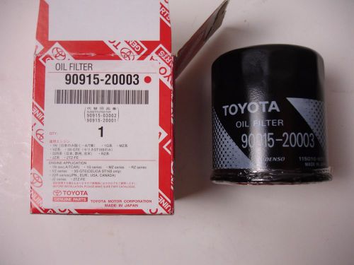 Toyota oem oil filter 90915-20003 made in japan denso 1kd 2kd 2jz 1jz