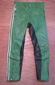 Vintage 1982 german polizei motorcycle leather pants   34 x 32 pants