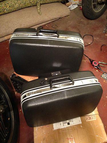 Rare vintage samsonite tribar hard case saddle bags honda cx500 cb luggage