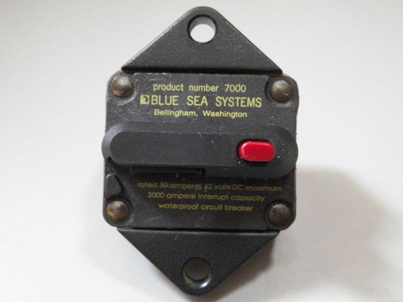 *new* blue sea systems 7000 50 amps waterproof circuit breaker  boat  rv 