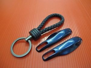 2p deep b key remote fob cover case trim + bk pu key chain for porsche panamera