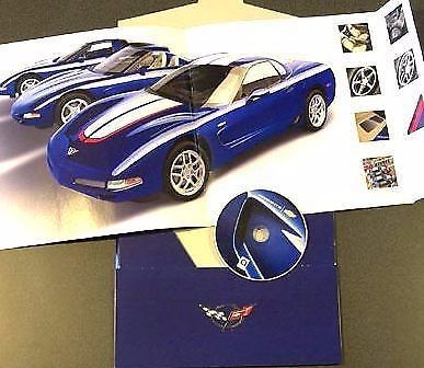 2004 corvette, z06 prestige original dealer brochure w/ cd, c5 vette 04