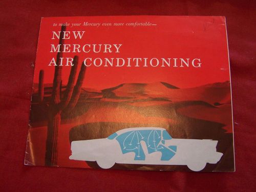 1955 mercury air conditioning original dealership folder
