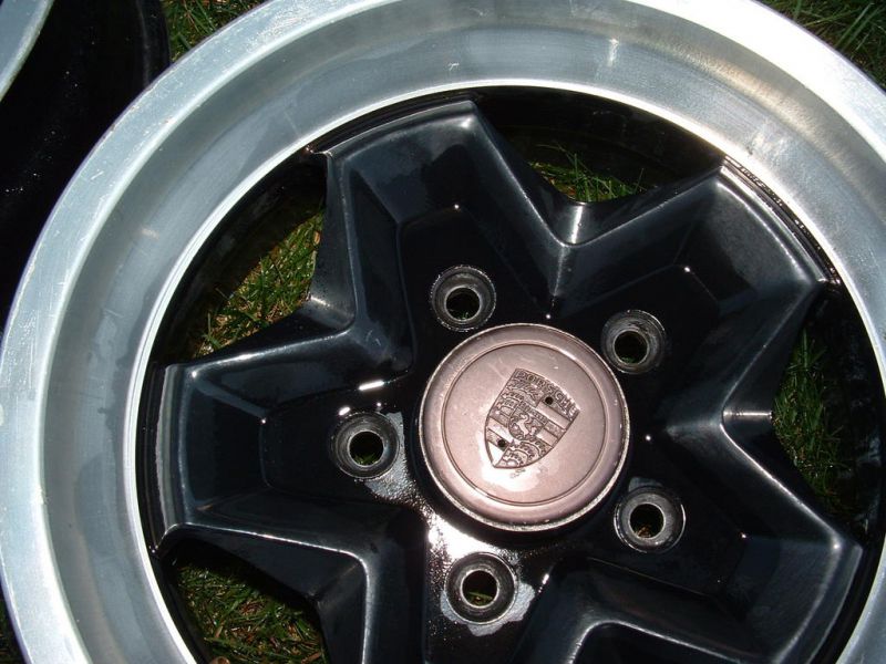 (4) oem porsche "cookie cutter" alloy wheels