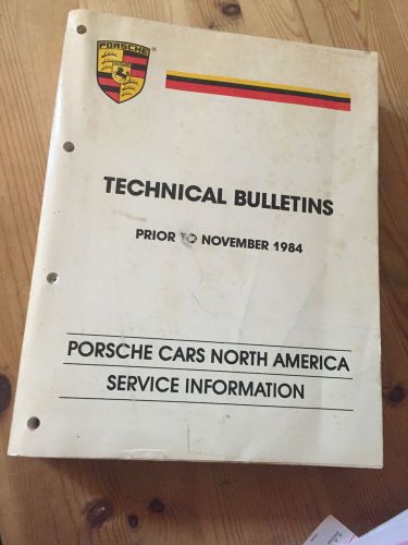 Porsche technical bulletins prior to 1984