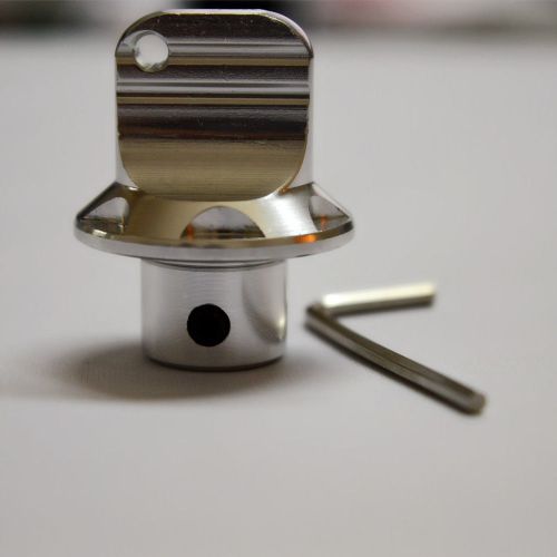 Silver aluminum alloy vehicle motorcycle normally keys head topper holder cap