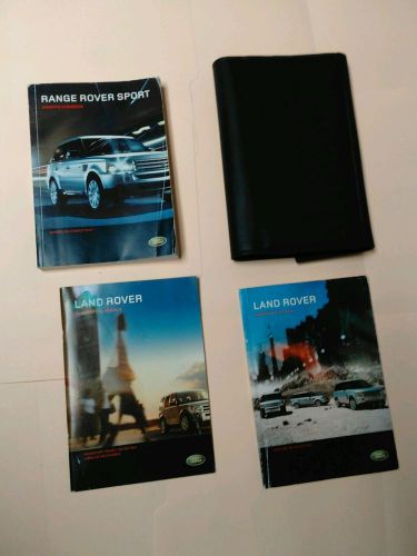 2008 range rover land rover sport navigation owner&#039;s manual &amp; wallet case / set